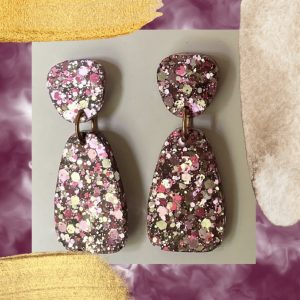 Matte Glitter Dangles
