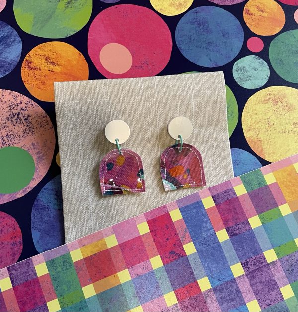 Hand painted rainbow arches